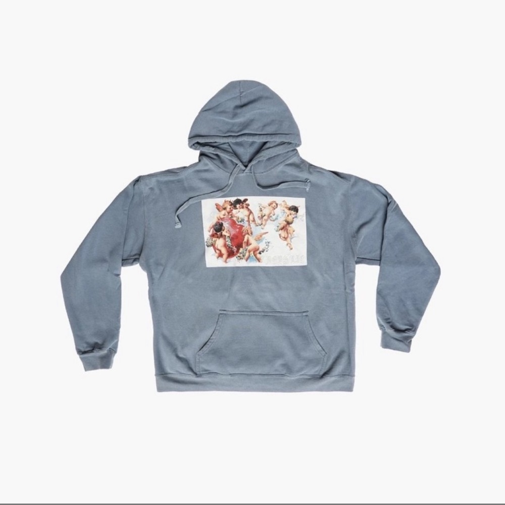 Boys lie Let Me Be Clear Angel denim remix Oversized Hoodie